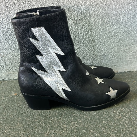 Modern Vice The Original Bolt Boots David Bowie Ziggy Stardust 70's Vibes 5.5 - Picture 3 of 9